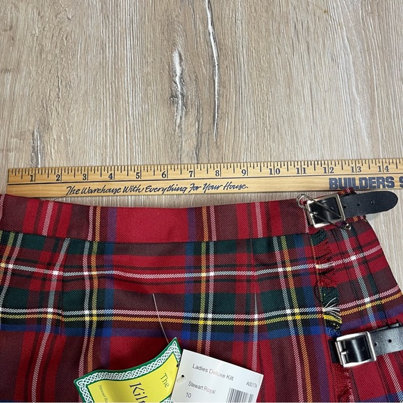 The Kilt Women's Stewart Royal Tartan Deluxe Kilt Red Size 10 Style A00174 - Picture 14 of 15